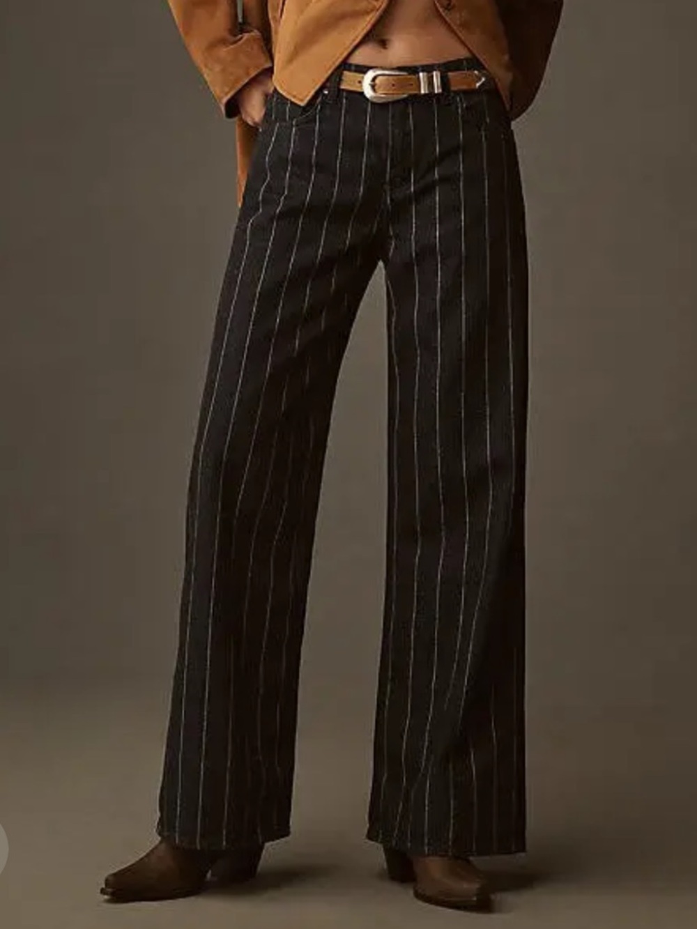 Reformation pinstripes jeans